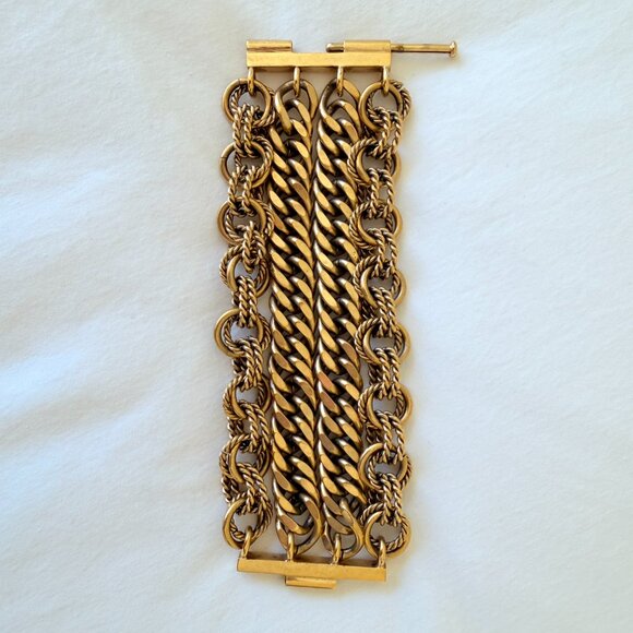 Gold Layered Chain Bracelet - Picture 3 of 7